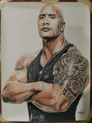 El talento del jalapaneco Alejandro Requena ha cruzado fronteras gracias a retratos elaborados completamente con crayones y l&aacute;pices de colores. Foto La Hora: Alejandro Requena.