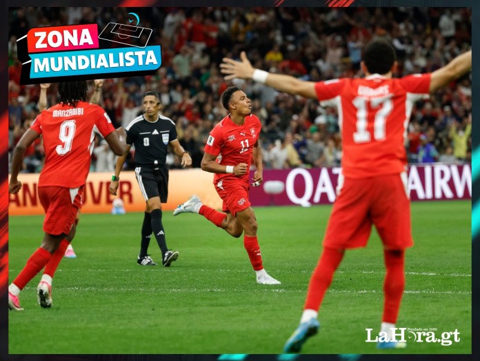 SUI ARG ¡Festejan los suizos! La selección europea avanza a octavos de final tras vencer a Argelia. Foto La Hora: EFE