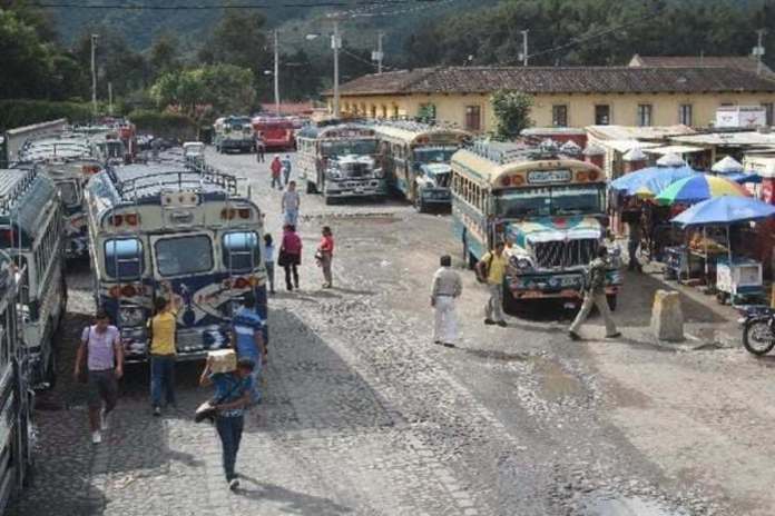 Suspenden servicio de transporte público de la ruta Antigua-ciudad capital