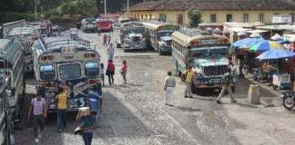 Suspenden servicio de transporte público de la ruta Antigua-ciudad capital