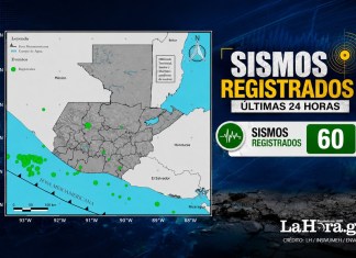 Insivumeh reporta al menos 60 sismos durante las últimas 24 horas en Guatemala Durante las últimas 24 horas, se han registrado al menos 60 sismos en Guatemala, según informó el Insivumeh.