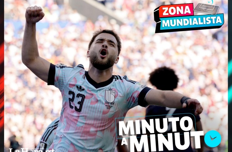 Minuto a minuto: En el cierre del primer tiempo se mantiene la ventaja (2-1) de Bélgica ante Estados Unidos Bélgica busca derrotar al único anfitrión sobreviviente en el Mundial 2026. Foto La Hora: EFE
