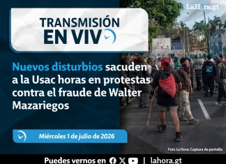 Nuevos enfrentamientos se han registrado al ingreso de la Universidad de San Carlos de Guatemala. Foto La Hora