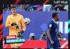 Mbappé terminó en un conflicto al final del partido.