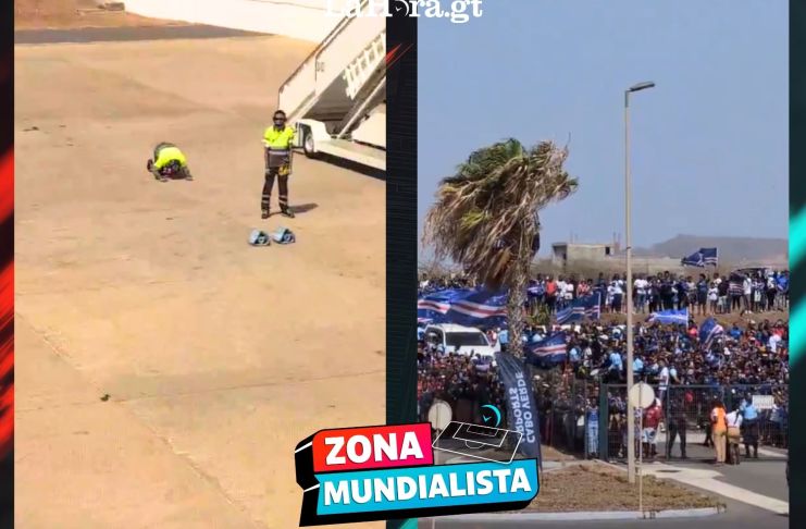 Los jugadores de Cabo Verde fueron recibidos como héroes.