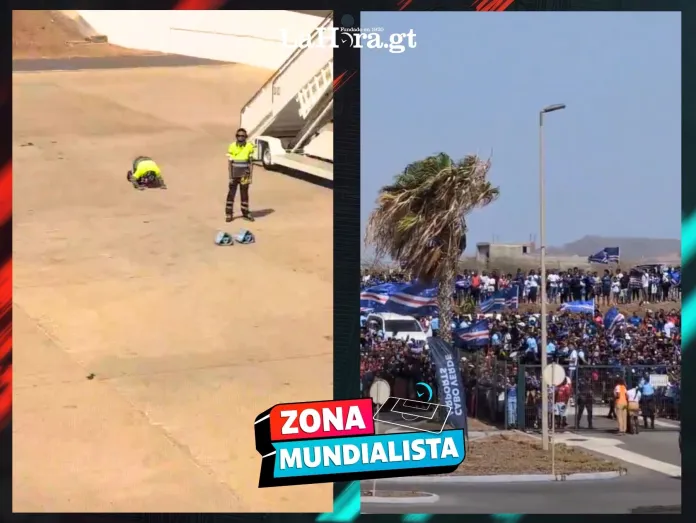 ZONA MUNDIALISTA 1800 PX (43) Los jugadores de Cabo Verde fueron recibidos como héroes.
