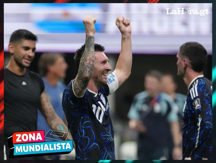Messi brindó declaraciones al finalizar el partido.