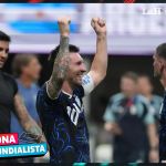 Messi brindó declaraciones al finalizar el partido.