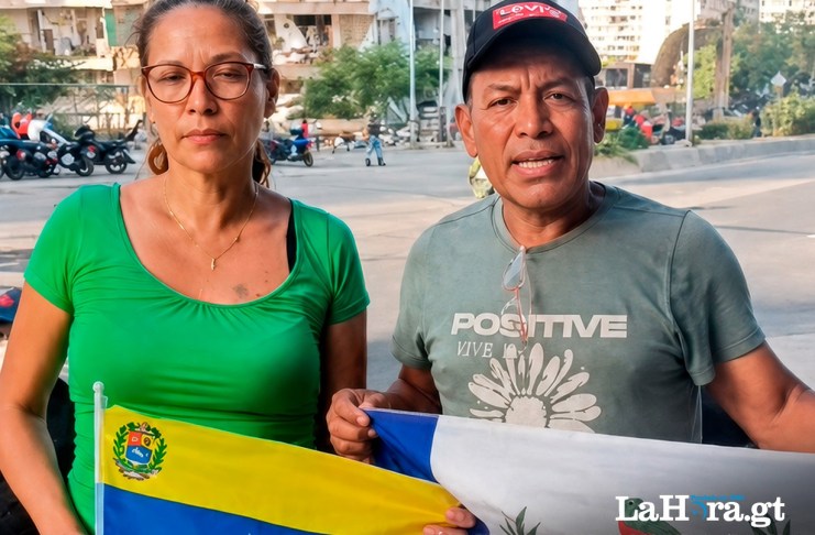 Abogado guatemalteco en Venezuela junto a su pareja. Foto La Hora: Captura de pantalla