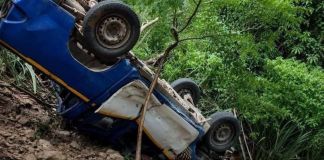 Siete policías de la PNC heridos tras caer en una hondonada en Chiquimula Policías se accidentan