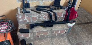 Una mujer capturada y decomiso de armas marcan los primeros resultados de 40 allanamientos Armas son incautadas y una captura dentro de los primeros resultados de los allanamientos.