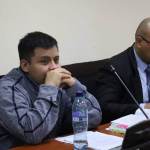 El Ministerio Público presentó ante el tribunal videos del procesamiento de la escena del crimen del asesinato del odontólogo, Miguel Ángel Campos. Foto La Hora: Daniel Ramírez