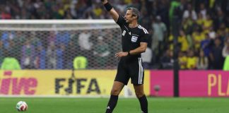 El árbitro Slavko Vincic, en una foto de archivo en el partido entre México y Ecuador del Mundial 2026.