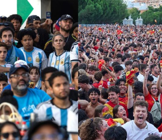 En imágenes: Así vivieron los seguidores de Argentina y España la final del Mundial 2026 Seguidores de ambos equipos disfrutaron de la final del Mundial 2026, pero España celebró aún más tras resultar campeón.