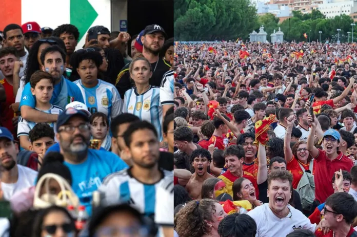 argentina-espana_6912b6 Seguidores de ambos equipos disfrutaron de la final del Mundial 2026, pero España celebró aún más tras resultar campeón.