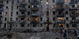 ataque masivo ruso contra Kiev