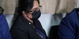 La excanddiata a diputada por el partido Valor, Blanca Saravia, acusada de asesinato, presentó problemas dentales por lo que solicitó permiso para ser atendida fuera de prisión. Foto La Hora: Daniel Ramírez