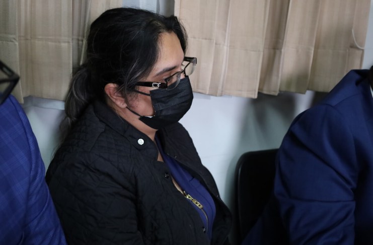 La excanddiata a diputada por el partido Valor, Blanca Saravia, acusada de asesinato, presentó problemas dentales por lo que solicitó permiso para ser atendida fuera de prisión. Foto La Hora: Daniel Ramírez