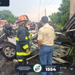 Bomberos Municipales Departamentales informaron sobre un accidente de tránsito en la ruta que conduce hacia Siquinalá.
