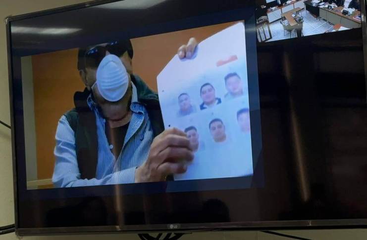 Los padres del oftalmólogo Miguel Ángel Campos Hoffens, asesinado en 2024, rindieron declaración ante el Tribunal Quinto de Sentencia Penal. Foto La Hora: Daniel Ramírez