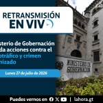 Conferencia de prensa del Ministerio de Gobernación