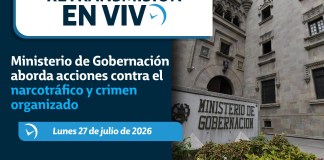 Conferencia de prensa del Ministerio de Gobernación