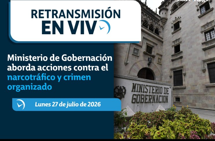Conferencia de prensa del Ministerio de Gobernación