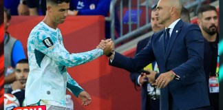 Sufrió en la banca, celebró al final: El destino le regala otra noche mundialista a Cristiano Ronaldo CR7 observó desde la banca cómo Portugal sellaba una victoria heroica y dramática. Foto La Hora: EFE