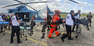 Dos cuerpos de las tres victimas del accidente aéreo en Chimaltenango han arribado a la Fuerza Aérea para ser procesados por autoridades correspondientes.