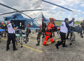 Trasladan a la Fuerza Aérea los cuerpos de dos víctimas del accidente aéreo en Chimaltenango Dos cuerpos de las tres victimas del accidente aéreo en Chimaltenango han arribado a la Fuerza Aérea para ser procesados por autoridades correspondientes.