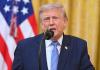 El presidente de EE.UU., Donald Trump, fue captado este 16 de julio al dirigirse a la nación, desde la Casa Blanca, en Washington DC. Foto La Hora: EFE
