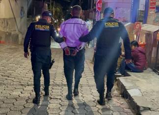 La PNC capturó al atacante de un guardia privado. Foto La Hora: PNC