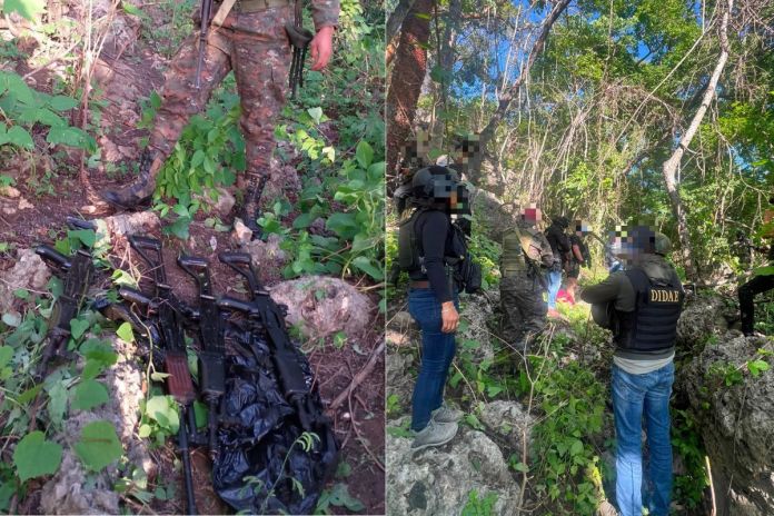 Incautan arsenal del crimen organizado en La Democracia, Huehuetenango