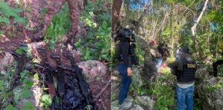 Incautan arsenal del crimen organizado en La Democracia, Huehuetenango