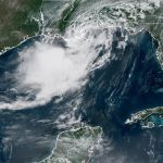 La tormenta Bertha tocó tierra en Estados Unidos.