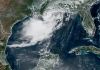 La tormenta Bertha tocó tierra en Estados Unidos.
