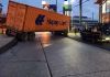 El chofer del tráiler buscaba incorporarse a uno de los carriles de la 51 calle de la Avenida Petapa con dirección a la capital afectado el tránsito desde Ciudad Real, zona 12.