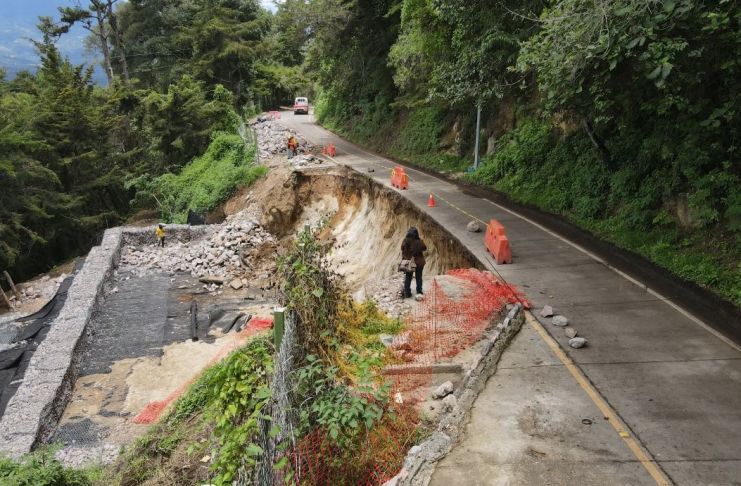 ¿Cómo llegar a Antigua Guatemala si está cerrada la carretera? Esta es la ruta alterna, tómelo en cuenta Hundimiento San Bartolomé Milpas Altas Sacatepéquez