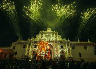El Festival de la Luz en Antigua Guatemala cuena con la presencia de nueve países. Foto: Inguat
