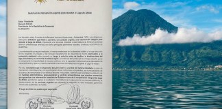 Los diputados de la bancada VOS piden al presidente de la República más acciones para el rescate del lago de Atitlán. Arte: La Hora / Francisco Altan