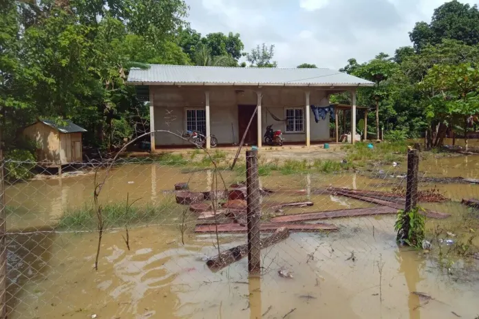 inundacion Las lluvias de las últimas horas han dejado una serie de emergencias en Alta Verapaz que afectan a cuatro municipios. Foto La Hora: Conred
