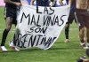 Letrero "Las Malvinas son argentinas"