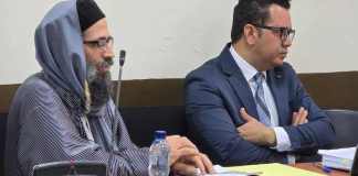 El Tribunal Quinto de Sentncia Penal aplazó la fecha para dar a conocer su resolución sobre una petición de extradición contra un miembro de la comunidad Lev Tahor, por un error en el nombre del sindicado. Foto La Hora: Sergio Osegueda
