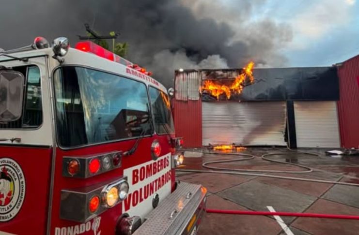 Incendio km 29 ruta al pacífico