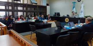 El Ministerio Público presenta acusación contra siete supuestos miembros de la banda "Los Mexicanos" a quienes buscan sean enviados a juicio. Foto La Hora: Sergio Osegueda