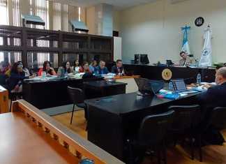 El Ministerio Público presenta acusación contra siete supuestos miembros de la banda "Los Mexicanos" a quienes buscan sean enviados a juicio. Foto La Hora: Sergio Osegueda