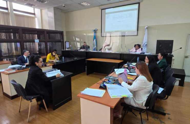 El Tribunal de Mayor Riesgo A continúo con el juicio en contra de Celina Vargas por el caso Odebrecht, donde una perito aseguró que en documentos legales constan firmas falsas. Foto La Hora: Sergio Osegueda