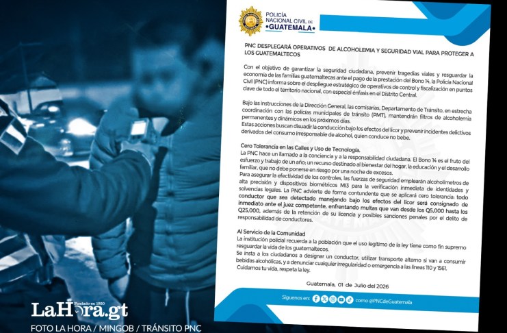 Las autoridades de velar por la seguridad vial y ciudadana trabajarán en conjunto para realizar los operativos de alcoholemia de forma sorpresiva.