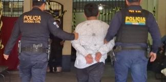 La PNC informó que la captura de los dos presuntos integrantes de la MS ocurrió en el parque La Independencia, zona 4 de Retalhuleu.