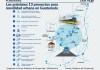 Proyectos de movilidad en Guatemala: Estas son las 13 obras que buscan transformar el tránsito metropolitano Mapa con ubicaciones de referencia de los proyectos de movilidad.